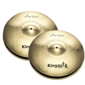2026 Kingdo Factory Ensemble de <span class=keywords><strong>cymbales</strong></span> Hi-hat B20 Artist Bright 14'' professionnelles faites à la main - Product Image 1
