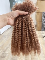 Originea Ingrosso 50g Capelli Umani Brasiliani Afro Kinky Bulk 8-22 pollici per Extension e Intrecciatura per Donne Nere