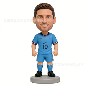Custom Sports Star <b>Bobblehead</b> Figurine Resin 10 Number Jersey Fan Gift Decoration - Product Image 1