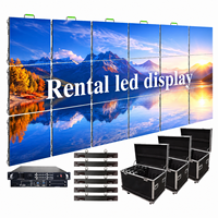 Écran LED de location personnalisé P3.91 P2.6 P2.9 RGB, panneau mural vidéo LED 500mm*500mm, maintenance avant et arrière, affichage LED de scène