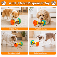 Jouet interactif et écologique pour animaux de compagnie, durable et sûr, pour le nettoyage des dents, avec balle à friandises en PP dissimulée, pour chiens et chats, jouet à mâcher anti-gaspillage