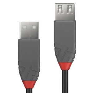 Cable USB 2.0 de 0,2 m, USB A, en color negro y gris; ideal para transferencias de datos y carga de dispositivos. - Product Image 2