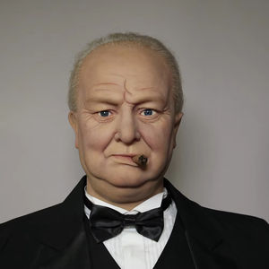 Figurine de cire personnalisée Winston Churchill grandeur nature à vendre - Product Image 1