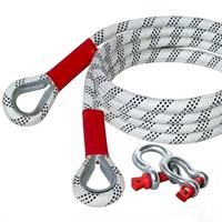 Corde d'escalade robuste avec mousqueton, corde statique de sécurité pour activités de plein air, rappel en roche, sauvetage, travail, nylon haute résistance CN