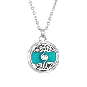 Aromatherapy Essential Oil <strong>Diffuser</strong> Tree of Life Pendant Stainless Steel Jewelry Aromatherapy <strong>Necklace</strong> - Product Image 5