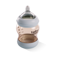 Set d'Allaitement Bébé Anti-Coliques 160ml Biberon PP Anti-Ballonnements et Biberon 240ml en Verre Borosilicaté Sécurisé pour Bébé