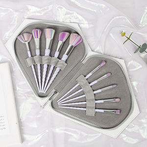 Meilleure vente 10 pièces <span class=keywords><strong>licorne</strong></span> coloré <span class=keywords><strong>arc</strong></span>-<span class=keywords><strong>en</strong></span>-<span class=keywords><strong>ciel</strong></span> cheveux <span class=keywords><strong>maquillage</strong></span> pinceaux ensemble avec Laser diamant sac vente <span class=keywords><strong>en</strong></span> gros <span class=keywords><strong>maquillage</strong></span> pinceaux Kit - Product Image 3