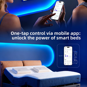 Toptan Lüks Yüksek Esneklik Yüksek Destekli Memory Smart Yatak Nefes Alabilen Çevre Dostu Çıkarılabilir Kılıf Çift Kontrol Yatak Odası - Product Image 3