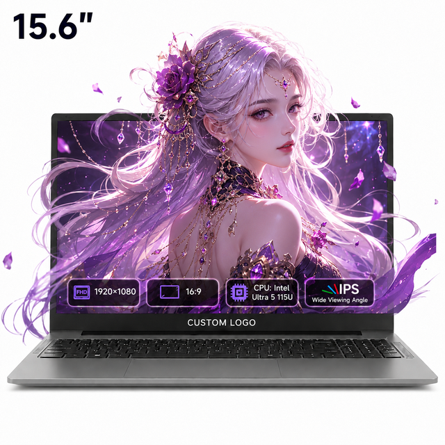 Wholesale Factory Price 15.6 Inch Intel Ultra 5 115U Laptop Win11 Intel Graphics WiFi 6 Business Laptop Ordinateur Portable