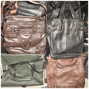 A13 Venta al por mayor de <span class=keywords><strong>segunda</strong></span> <span class=keywords><strong>mano</strong></span> Popular personalizado grande impermeable para <span class=keywords><strong>hombre</strong></span> bolso de cuero usado bolso de hombro de negocios bolsas de mensajero - Product Image 5