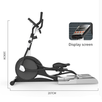 Elliptique d'exercice Cheernin Commercial auto-alimenté avec 8 niveaux de résistance et système d'entraînement hyper-silencieux