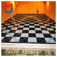 Dalles de sol de garage antidérapantes en PP emboîtables 400*400*18mm / Tapis de sol emboîtables en plastique amovibles pour lavage de voitures