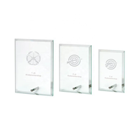 Offre Spéciale : Trophée en Verre Personnalisé Gravé, Médaille, Plaque en Cristal avec Support Métallique, Impression UV Étanche, Couleur Personnalisée
