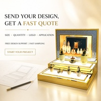 Support d'affichage de bureau en acrylique personnalisé pour produits de soin de la peau, support d'affichage lumineux en forme de L, fabricant