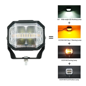 Barre lumineuse <span class=keywords><strong>LED</strong></span> 80W <span class=keywords><strong>de</strong></span> 5 pouces, éclairage <span class=keywords><strong>de</strong></span> <span class=keywords><strong>travail</strong></span> <span class=keywords><strong>LED</strong></span> tout-terrain, projecteur et faisceau large, pour camion, voiture, bateau, tracteur, VTT, phares 6000K - Product Image 2
