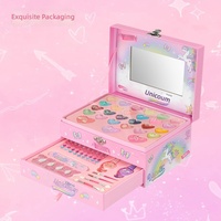 Kit de maquillage pour enfants, ensemble cosmétique pour filles, coffret de maquillage de princesse, jouet de simulation, coffret cadeau pour spectacle, pour enfants et tout-petits