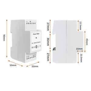 Tuya meteran energi pintar, <span class=keywords><strong>3</strong></span> tahap pengukur daya, pengukur energi fase tunggal, Monitor energi pintar, meteran penjepit Monitor energi Waktu Nyata - Product Image 4