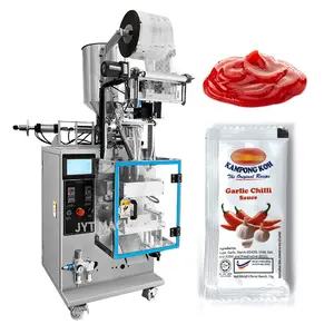 Otomatik sıvı reçel zencefil sarımsak salçası fıstık ezmesi mayonez ketçap macun sosu poşet paketleme makinesi