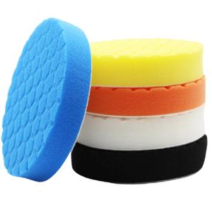 Paquete de 5 máquinas pulidoras de ruedas con patrón de tortuga autoadhesivas, almohadilla de limpieza Hexagonal de 3-7 pulgadas, herramienta de encerado y pulido de automóviles - Product Image 2