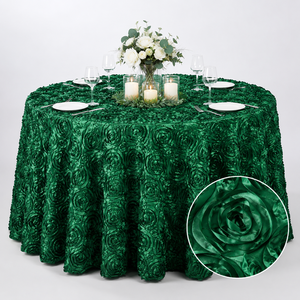 Mantel 3D con Rosetas en Relieve para Banquetes, Venta al por Mayor, para Alquiler de Lino, Pedidos al por Mayor - Product Image 1