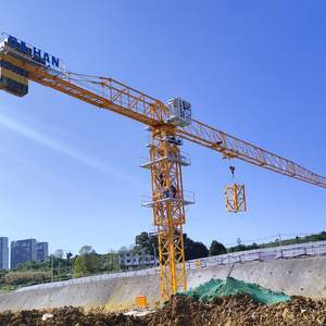 Grue à tour à plateau plat Dahan Qtz160-7013-10T, capacité de levage de 10 tonnes, moment de levage de 160 tonnes, portée de 70 m, hauteur maximale de 200 m, moteur principal pour nouvelle vente - Product Image 4