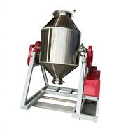 Mélangeur de poudre rotatif 3D en acier inoxydable 100L pour laboratoire chimique, SS304, pour herbes, épices, aliments secs industriels