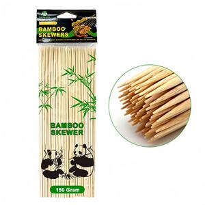 Spiedini Rotanti in Bambù per Kebab, Manico in Legno da 4 Pollici, Lunghezza 8 Pollici, Standard di Esportazione Billa, Utensili Naturali per Grigliate BBQ Ecologici - Product Image 1