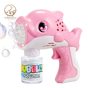 Pistola <span class=keywords><strong>de</strong></span> <span class=keywords><strong>Burbujas</strong></span> <span class=keywords><strong>de</strong></span> Delfín <span class=keywords><strong>de</strong></span> Plástico Automática y Porosa para Niños y Niñas <span class=keywords><strong>de</strong></span> <span class=keywords><strong>3</strong></span>+ Años, Juguete <span class=keywords><strong>de</strong></span> Verano para Exteriores - Product Image 1