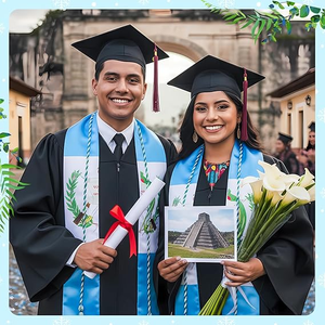 Estola de Graduación Personalizable con Cordones de Honor, en Poliéster Ecológico, Unisex, Artículos Esenciales para la Graduación - Product Image 6