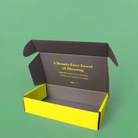 Caja de Papel Corrugado Reciclado con Logotipo de Marca Personalizado, Diseño de Avión Plegable a Color para Empaque de Ropa y Calcetines, Regalo con Laminación Mate