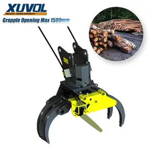 500 mm Max Cutting Range Wood Cutter for Used Excavator Log Hydraulic Grapple Saw with Electric Motor for Retail Industries