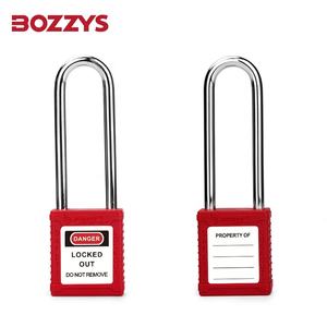 BOZZYS OEM rouge 6.2*76MM manille en acier inoxydable cadenas de verrouillage de sécurité adapté aux équipements industriels - Product Image 2