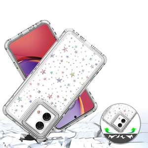 Funda Protectora Personalizada para Teléfono Motorola <span class=keywords><strong>Moto</strong></span> G84 5G, Diseño de Patrón Grabado con Láser, 360 Grados, Brillante, con Purpurina - Product Image 2