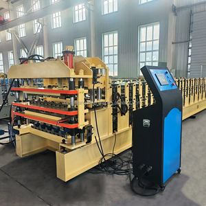 Hechuang Automatisch Metalen Staal Drielaags Geglazuurde Trapezium Gegolfde Dakpannen Roll Vormen Drievoudige Dakplaat Maken - Product Image 2