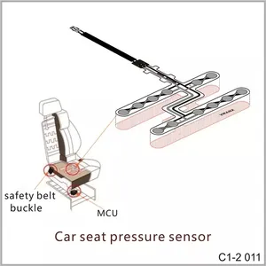 Sensor de asiento de coche personalizado, asiento Universal de seguridad para autobús