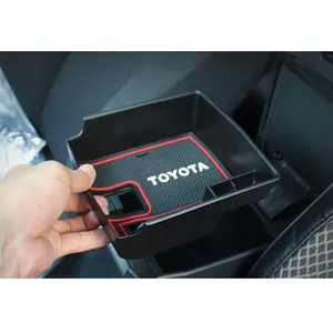 Kotak Plat Sandaran Tangan Kontrol Pusat Mobil, untuk Toyota Corolla E210 Aksesori Interior 2019 2020 2021 2022 Abs Penyimpanan