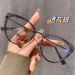 Gafas ópticas de montura completa estilo ojo de gato para mujer, montura ancha, lentes transparentes, material Cr39, estilo 2024 - Product Image 5