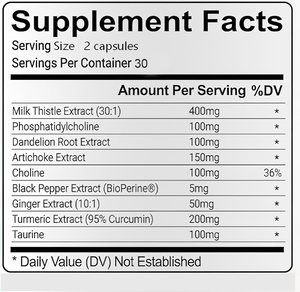 OEM Milk Thistle <b>Capsules</b> with turmeric Dandelion Root 60 Count Advanced Formula Non-GMO Soy-Free for <b>Liver</b> Health - Product Image 5