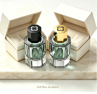 Tutup Parfum Bentuk Oktagon Magnetik dari Zamac, Tutup Botol Parfum dari Paduan Seng Berlapis Emas dengan Logo Kustom untuk Grosir Botol Parfum.