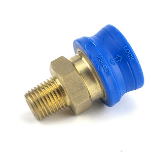 Mingou <b>Copper</b> Quick Coupling Adapter 1/4 Inch For Car <b>Washer</b> Blue - Product Image 2