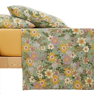 Flora Pattern Custom Size French Flax Linen Duvet Cover <b>Bed</b> Sheet Linen Luxury Flower Cotton Linen Bedding Home Textiles - Product Image 1