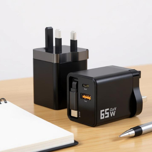 65W GaN ABS เครื่องชาร์จตั้งโต๊ะ Type-C PD ชาร์จเร็วปลั๊กพับได้โทรศัพท์มือถือ 100-240V อินพุต 20V เอาต์พุตป้องกันกระแสเกิน - Product Image 3