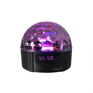 For <b>Speaker</b> <b>with</b> <b>Lights</b> Party Disco Ball Effect Portable Wireless Audio Player for Home Club Use Made in Italy - Product Image 1