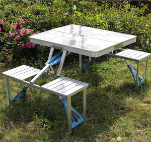 Taille personnalisée et Mobilier D'extérieur <span class=keywords><strong>table</strong></span> Pliable nouveau design Pliant En Pique-Nique de Camping Avec 4 Sièges - Product Image 4