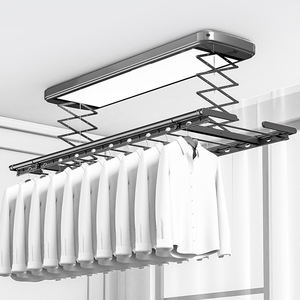 Séchoir à linge multifonctionnel avec éclairage LED, séchoir pliable, chauffage, séchage multi-espaces pour salle de bain, cuisine, balcon - Product Image 1