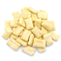 Galletas de Arroz Horneadas con Ajo y Sabor a Shoyu, Rectangulares Acanaladas, Snacks Japoneses de Arroz, Snacks Asiáticos Salados de Granos