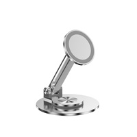 Support de tablette magnétique universel en alliage d'aluminium, pliable, rotatif à 360°, support de téléphone de bureau pour diffusion en direct