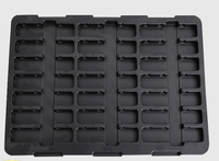 MOLDATECH GM594 Plateau thermoformé sur mesure en PVC, PP, PET, PS, ABS, HDPE, plateau blister en plastique avec personnalisation du moule