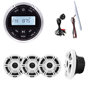 Factory OEM IP66 Waterproof Marine Audio <b>System</b> Kit Boat <b>Stereo</b> 4x6.5 Inch Marine Speakers USB Antenna 2026 - Product Image 1