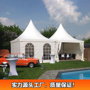 Pyramid <b>Tent</b> 3x3m Waterproof Oxford Cloth Aluminum Frame Outdoor Wedding Event <b>Canopy</b> - Product Image 4